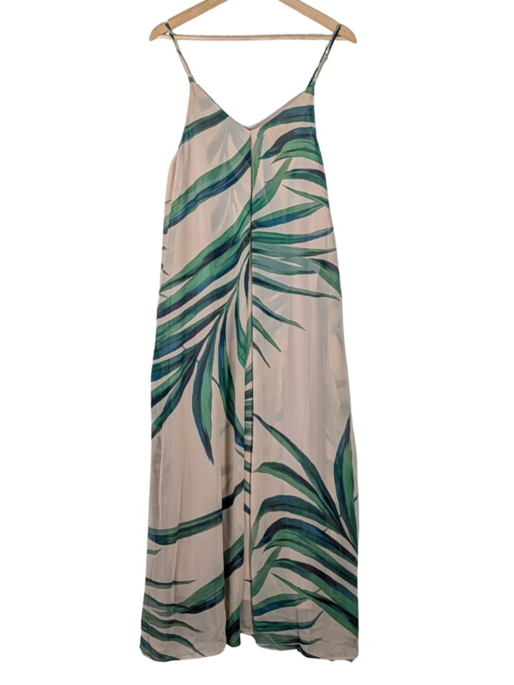 Dress Forum Tropical Palm Leaf Maxi Dress Women’s L NWT